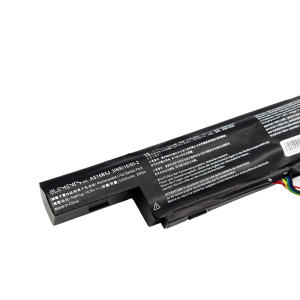 Батарея Elements MAX для Acer Aspire E5-575G E5-576G F5-573G F5-771G TravelMate P259-G2-M 10.8 V 5200mAh (AS16B5J-3S2P-5200)