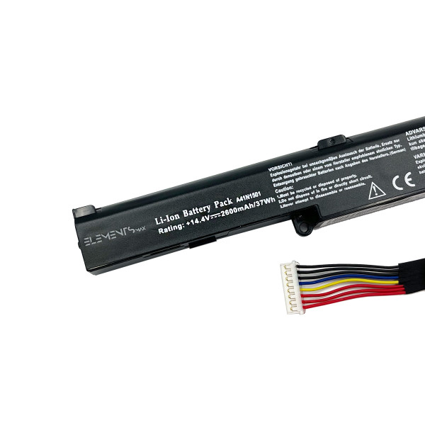 Батарея Elements MAX для Asus N552V N552VX N552VW N752V N752VX N752VW GL752VL GL752VW GL752JW G752VW 15V 2600 mAh (A41N1501-4S1P-2600)