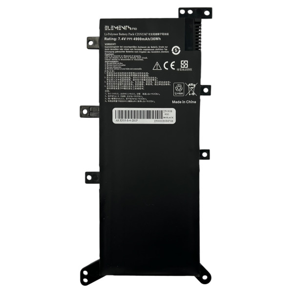 Батарея Elements PRO для Asus A555L F555L F555U R556L VM510L VM590L X555L X555U X555Y W519L 7.4V 4900mAh (X555-2S1P-4900)