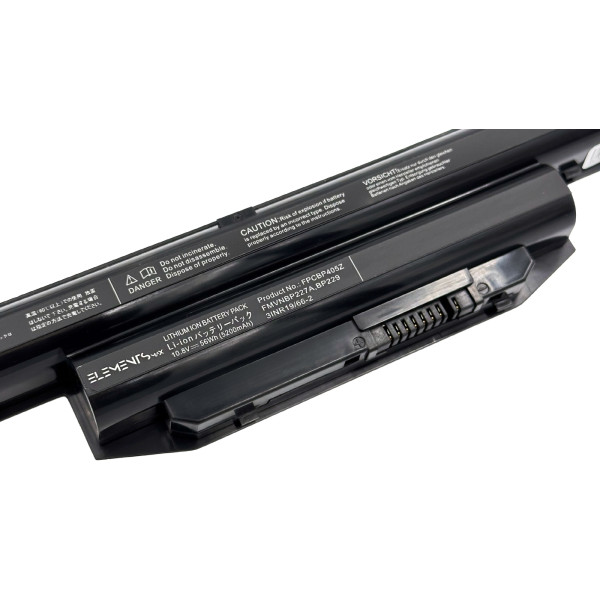 Батарея Elements MAX для Fujitsu Lifebook A357 A514 A544 A555 A564 E544 E546 E547 E746 E751 E753 E754 S904 S935 10.8V 5200mAh (BP229-3S2P-5200)