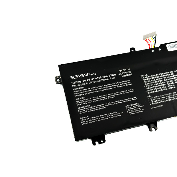 Батарея Elements PRO для Asus ROG Strix GL503VD GL503VM GL703VD GL703VM FX503VM FX63V ZX63V 15.2V 4150mAh (B41N1711-4S1P-4200)