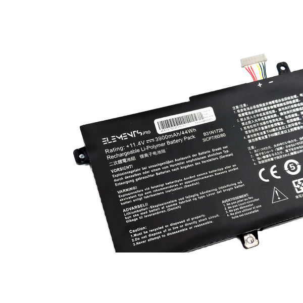 Батарея Elements PRO для Asus TUF Gaming FX504GM FX505DD FX80GE FX86FM A17 FA706II A15 FA506IU Station PX504GD PX505GD  11.4V 3900mAh Short cable (B31N1726-3S1P-3900)