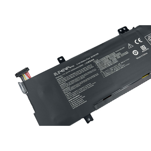 Батарея (акумулятор) Elements PRO для Asus A501L A501C K501U K501UX K501UB K501UW K501LX K501LB 11.4V 3400mAh (B31N1429-3S1P-3400)
