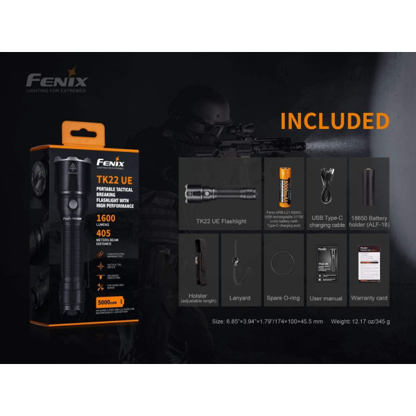 Ліхтар ручний Fenix TK22UE