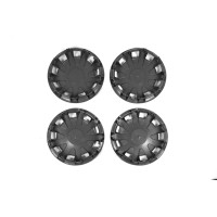 Ковпаки сірі ABS (1-катковий, 4 шт) для Volkswagen Crafter 2006-2016 рр (DD-kol120)