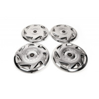 Ковпаки з нержавійки ОЕМ (1-катковий, 4 шт) для Mercedes Sprinter W906 2006-2018 рр (DD-kol001)