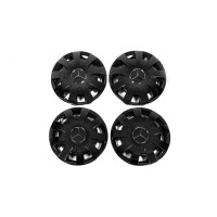 Ковпаки чорні ABS R16 (1-катковий, 4 шт) для Mercedes Sprinter W906 2006-2018 рр (DD-kol122)