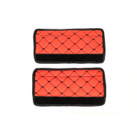 Накидка на ремні безпеки ECO (2 шт, Червоний з чорною ниткою) (DD-eco-09-red)