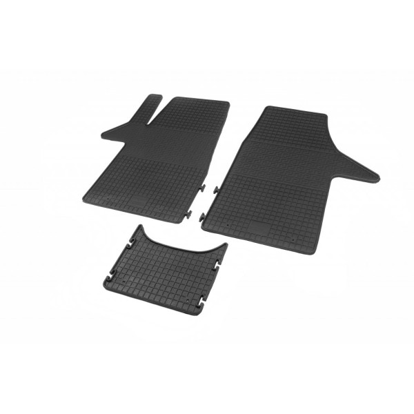 Гумові килимки (3 шт, Polytep, передні для 1-20252) для Volkswagen T5 Transporter 2003-2010 рр (DD-1024043b)