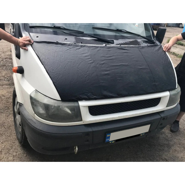 Чохол капота (2000-2006, шкірозамінник) для Ford Transit рр (DD-chk-002)