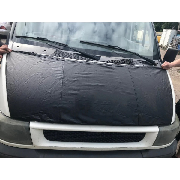 Чохол капота (2000-2006, шкірозамінник) для Ford Transit рр (DD-chk-002)