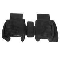 Задні гумові килимки в салон (2 шт, ОЕМ) для Honda Civic HB 2006-2012 рр (DD-kovr-rez-civic-z)