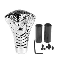 Світлова ручка КПП «Кобра» з LED-очима, універсальна, 10–12 мм, срібляста