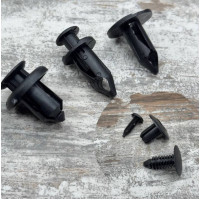 Набір автомобільних кріплень 190шт, піcтони, кліпси, пластикові фіксатори деталей