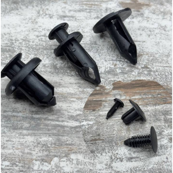 Набір автомобільних кріплень 190шт, піcтони, кліпси, пластикові фіксатори деталей