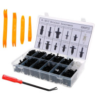 Набір кріплень 690шт для авто, пістонів, кліпс, комплект знімачів у кейсі