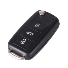 Викидний ключ корпус Volkswagen Golf Jetta Polo Tiguan HU66 3 кнопки без чіпа та плати