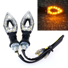 Указівники повороту LED для мотоцикла, поворотники 12V пара, жовті світлодіодні сигнальні лампи