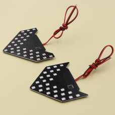 Світлодіодні покажчики повороту LED для авто у бокові дзеркала з динамічним ефектом стрілки, пара жовті