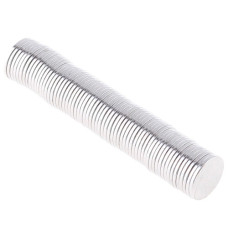 Неодимові магніти 10x1мм N35 сильні круглі набір 100шт для рукоділля, моделювання, майстерні та експериментів