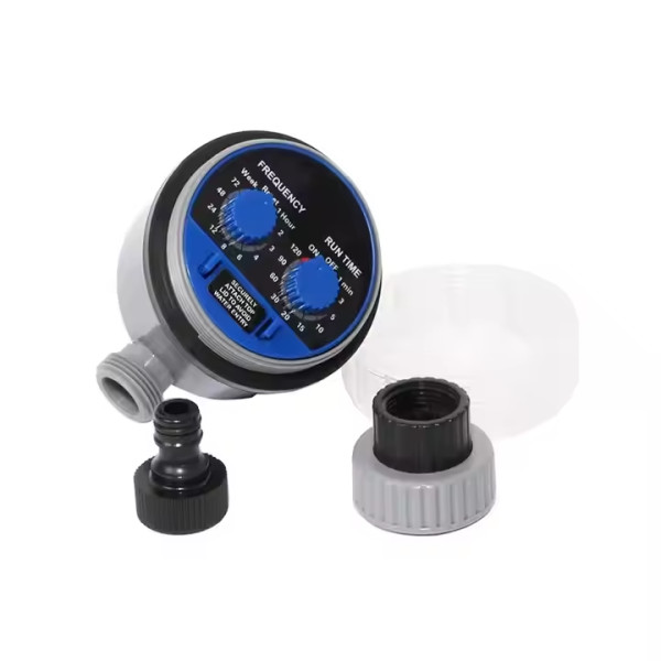 Таймер поливу Aqualin YL21025A з кульовим клапаном, під датчик дощу, автомат подачі води