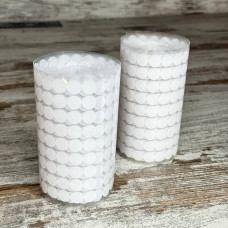 Липучки застібки кружки самоклейні 10мм, білі, набір 1000 пар для кріплення та фіксації