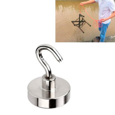 Неодимовий магніт з гачком N52, діаметр 48 мм, висота 12 мм до 48кг