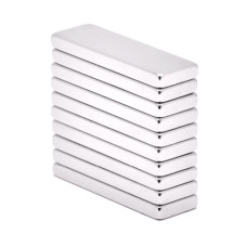 Набір із 10 потужних неодимових магнітів 30x10x3 мм, клас N35