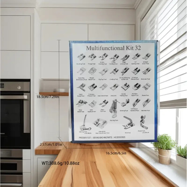 Набір лапок для швейної машини 32 шт універсальний для Singer, Brother, Janome, Baby Lock та інших моделей