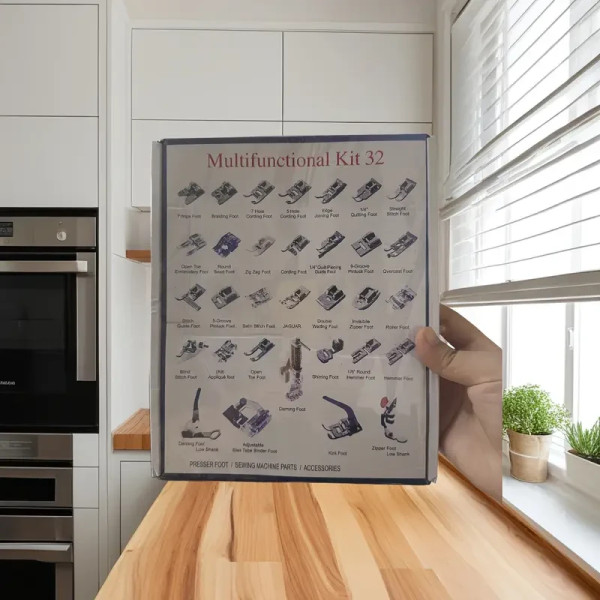 Набір лапок для швейної машини 32 шт універсальний для Singer, Brother, Janome, Baby Lock та інших моделей