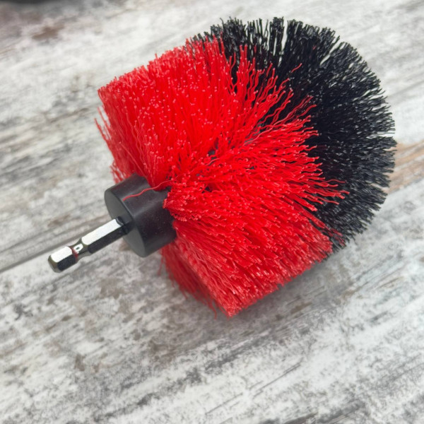 Набір щіток-насадок 3 шт для дриля та шуруповерта, нейлонові щітки для авто, кухні й ванної