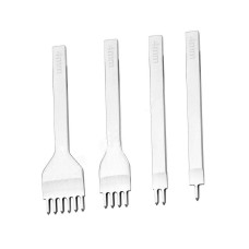 Набір ромбоподібних пробійників для шкіри, 4 шт, крок 5 мм