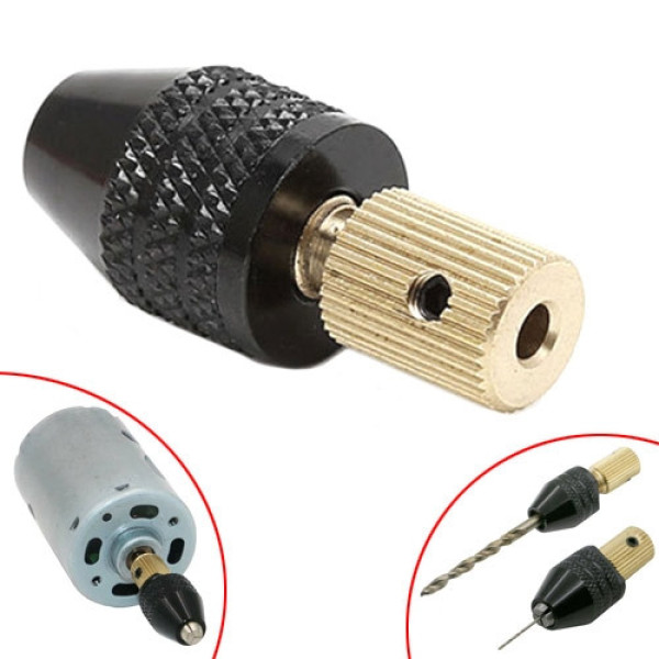 Патрон кулачковий міні 0.3–3.5мм для мікродрилі PCB під вал 3.17мм універсальний