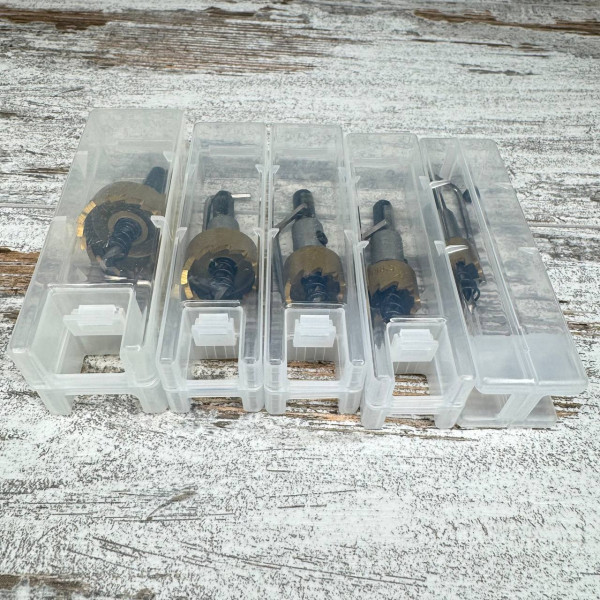 Набір коронок по металу 5 шт 16–30 мм, HSS сталь, свердла для дриля та електроінструменту