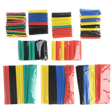 Набір термоусадкових трубок 328 шт, 8 розмірів, 5 кольорів, ізоляція та захист дротів