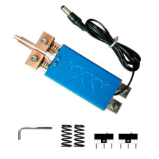 Тримач електродів для точкового зварювання з підпружиненою ручкою