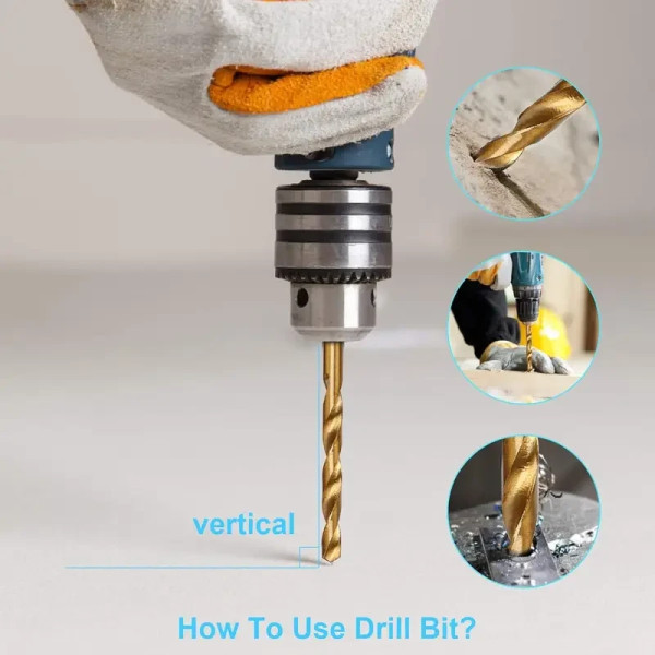 Набір свердел 99 шт спіральні HSS з титановим покриттям, 1.5–10 мм, для дерева, пластику, алюмінію