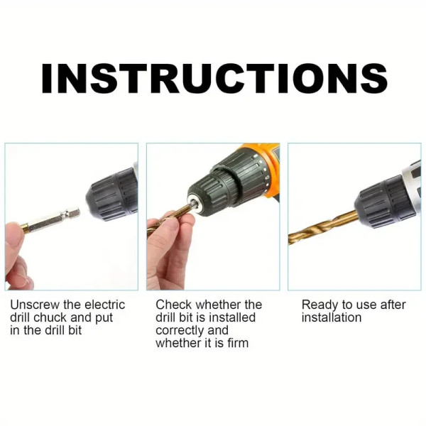 Набір свердел 99 шт спіральні HSS з титановим покриттям, 1.5–10 мм, для дерева, пластику, алюмінію