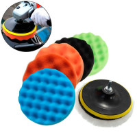 Набір насадок для полірування авто 6шт із шліфувальним диском 15см, полірувальні кола на дриль