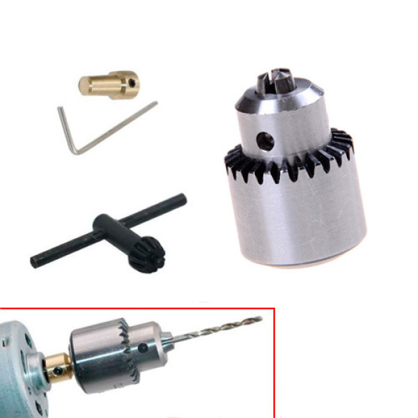 Патрон кулачковий міні 0.3-4мм під 3.17мм JT0 вал для мікродрилі PCB, гравера, бормашини, верстата