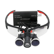 Бінокулярні збільшувальні окуляри-лупа 3.5x 420мм з підсвіткою та акумулятором 1800мАг