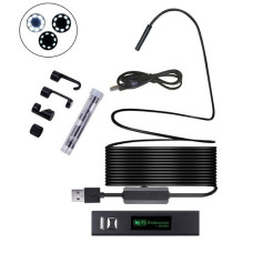 Бороскоп ендоскоп Wi-Fi USB камера 1600x1200, діаметр 8мм, кабель 10м для Android/Windows