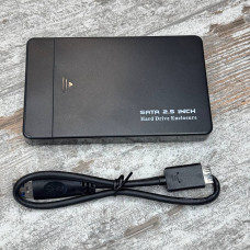 Кишеня-корпус 2.5" SATA для HDD/SSD до 9.5 мм, зовнішній накопичувач USB 3.0 до 5 Гбіт/с, без інструментів