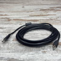 Кабель USB 2.0 AM - BM довжиною 5 метрів призначений для підключення принтерів, сканерів, багатофункціональних пристроїв та іншої