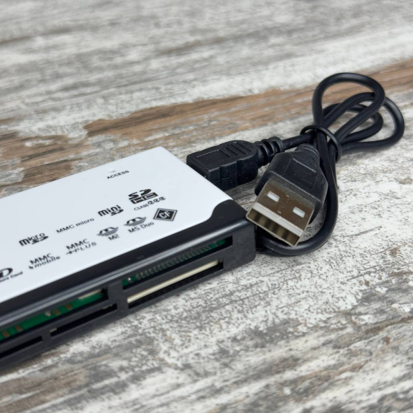 USB кардрідер для Mini/MicroSD, SD, MMC, xD, M2, MS Duo, CF карт пам’яті, універсальний