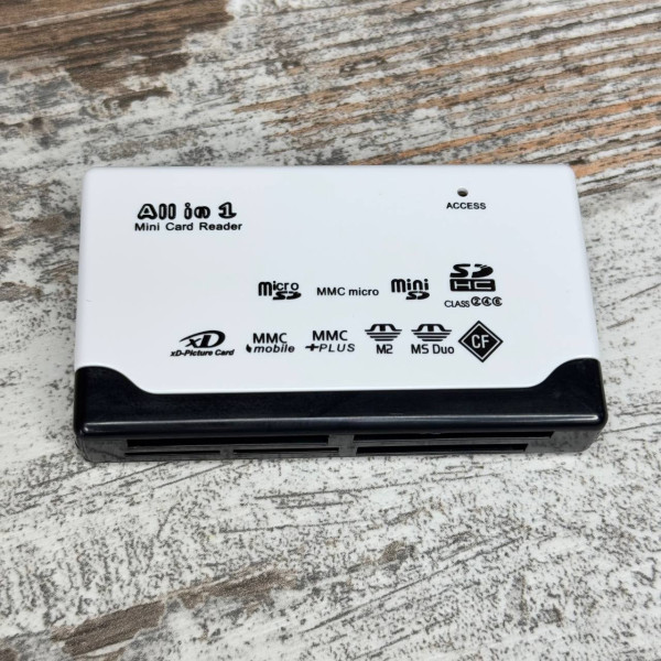 USB кардрідер для Mini/MicroSD, SD, MMC, xD, M2, MS Duo, CF карт пам’яті, універсальний