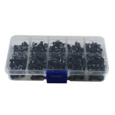 Кнопка тактова мікрик DIP 6x6 мм, набір 200 шт, тактові перемикачі 4 контакти