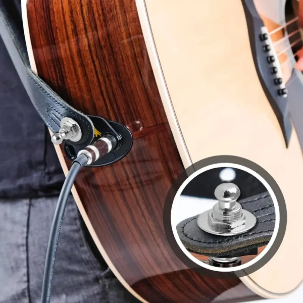 Кріпильні замки-стреплоки для гітарного ременя, комплект 2 шт для надійної фіксації