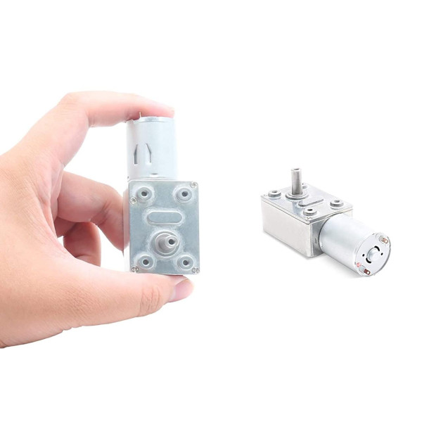 Мотор-редуктор черв’ячний JGY-370 12 В 200 об/хв, двигун постійного струму з редуктором