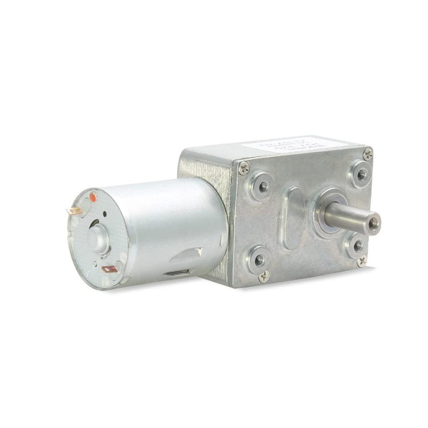 Мотор-редуктор черв’ячний JGY-370 12 В 200 об/хв, двигун постійного струму з редуктором